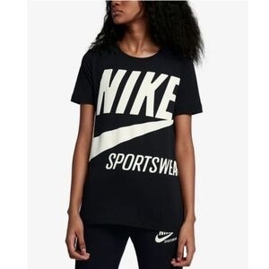 Nike Womens Sportswear Cotton Logo T-Shirt Size S